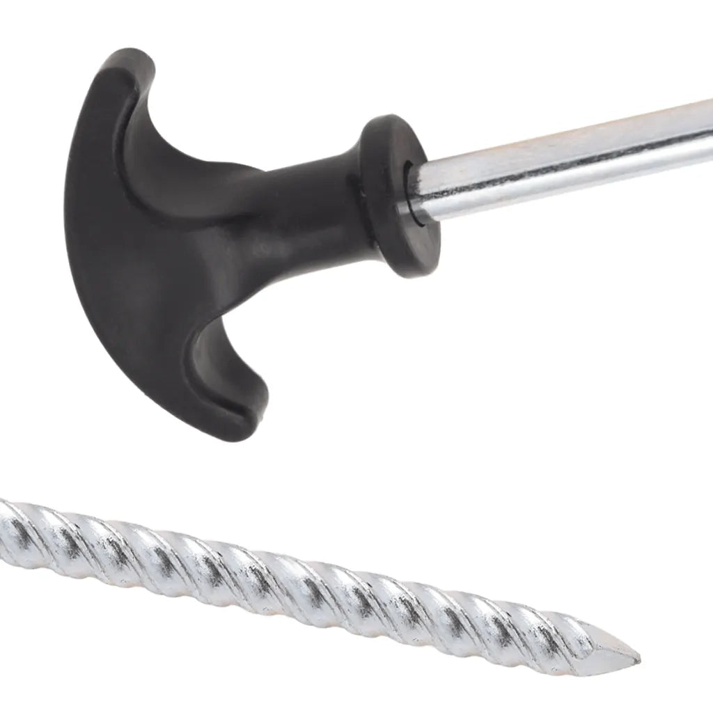 Picchetti per Tenda 12 pz 20 cm Ø7 mm in Acciaio Zincato 4009319