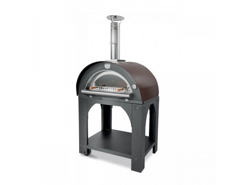 Forno a legna a cottura diretta Pulcinella 80x60 - Ramato
