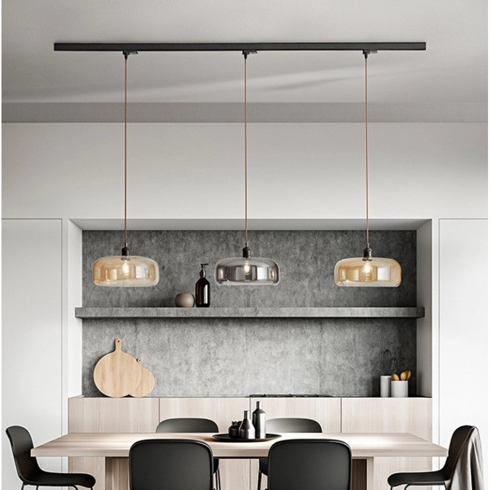 Trade Shop - Connettore Adattatore Porta Lampadario A Sospensione Per Binario Monofase Pista-ca-n -