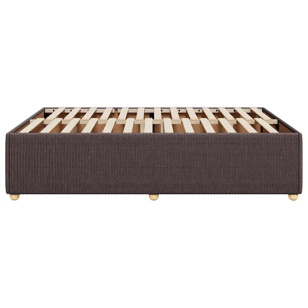 Giroletto senza Materasso Marrone Scuro 140x200 cm Tessuto 3284945