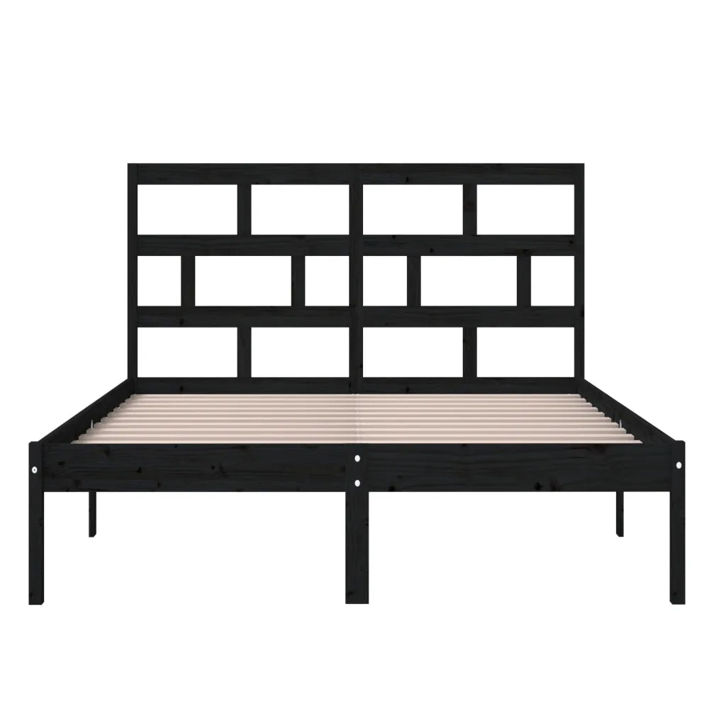 Giroletto Nero 150x200 cm King in Legno Massello 3101227