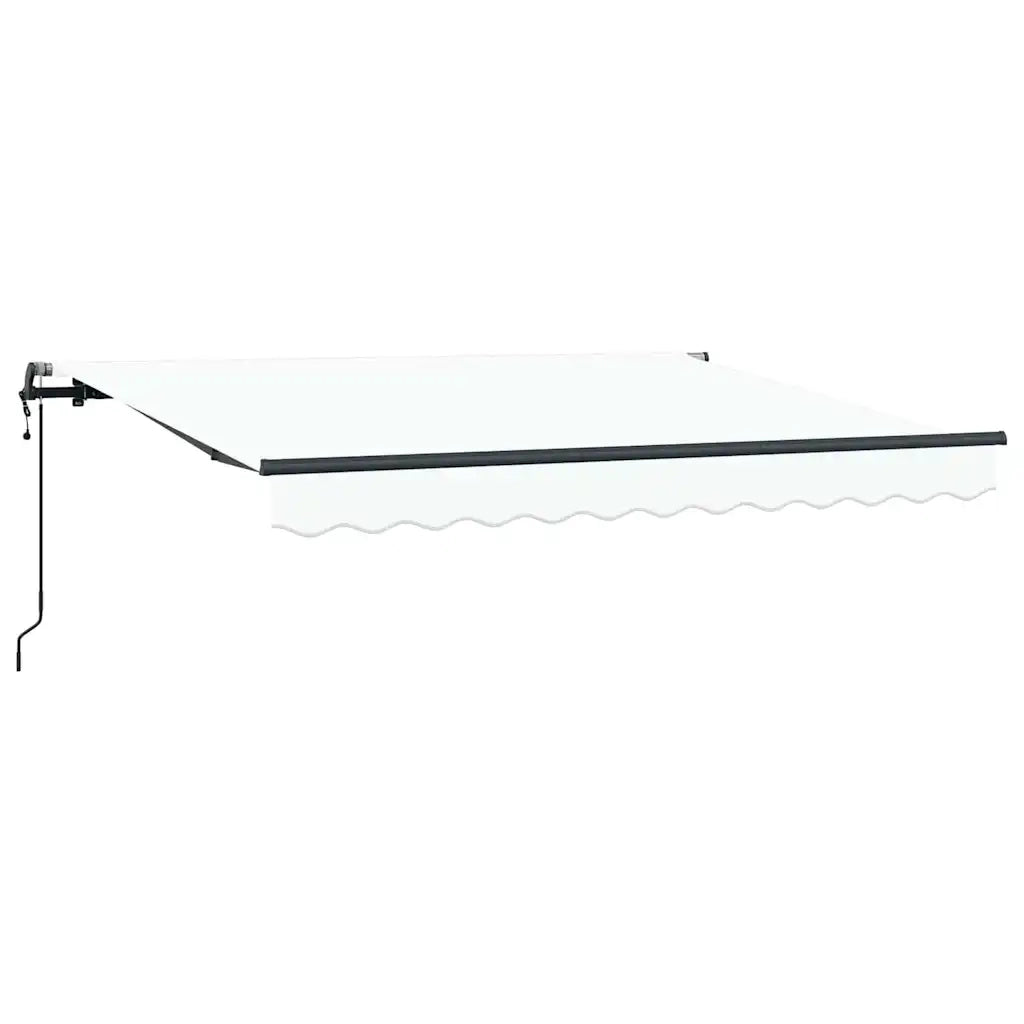 vidaXL Tenda Retrattile Bianco 350 x 200 cm Poliestere e Alluminio