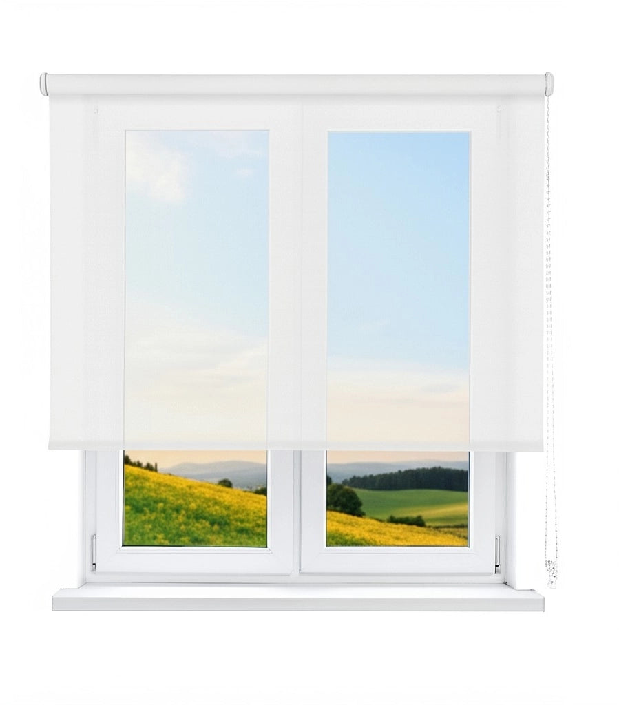 VIEWTEX Tenda a rullo Screen  10% Grado di apertura bianco 150 x 190 cm - Made in Europe - 5 anni di garanzia