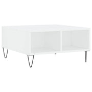Tavolino da salotto | Tavolino da caff¨¨ | Tavolino da Soggiorno Bianco 60x60x30 cm in Legno Multistrato