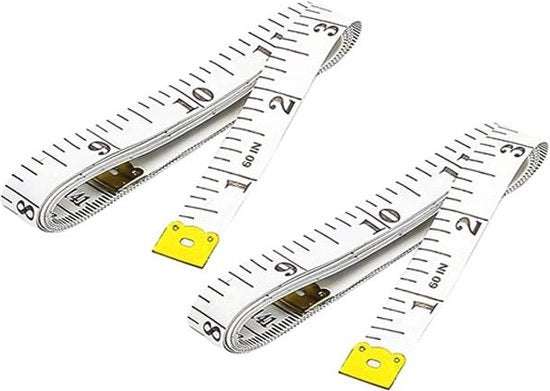Metertape a doppia faccia - 150 cm - Ideale per la misurazione del corpo e del lavoro di cucito