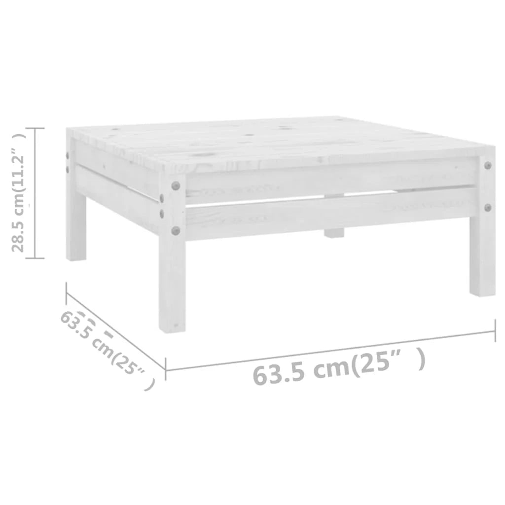 Set di mobili da giardino mobili da esterno 10 pezzi bianco legno di pino massiccio 02_0015195