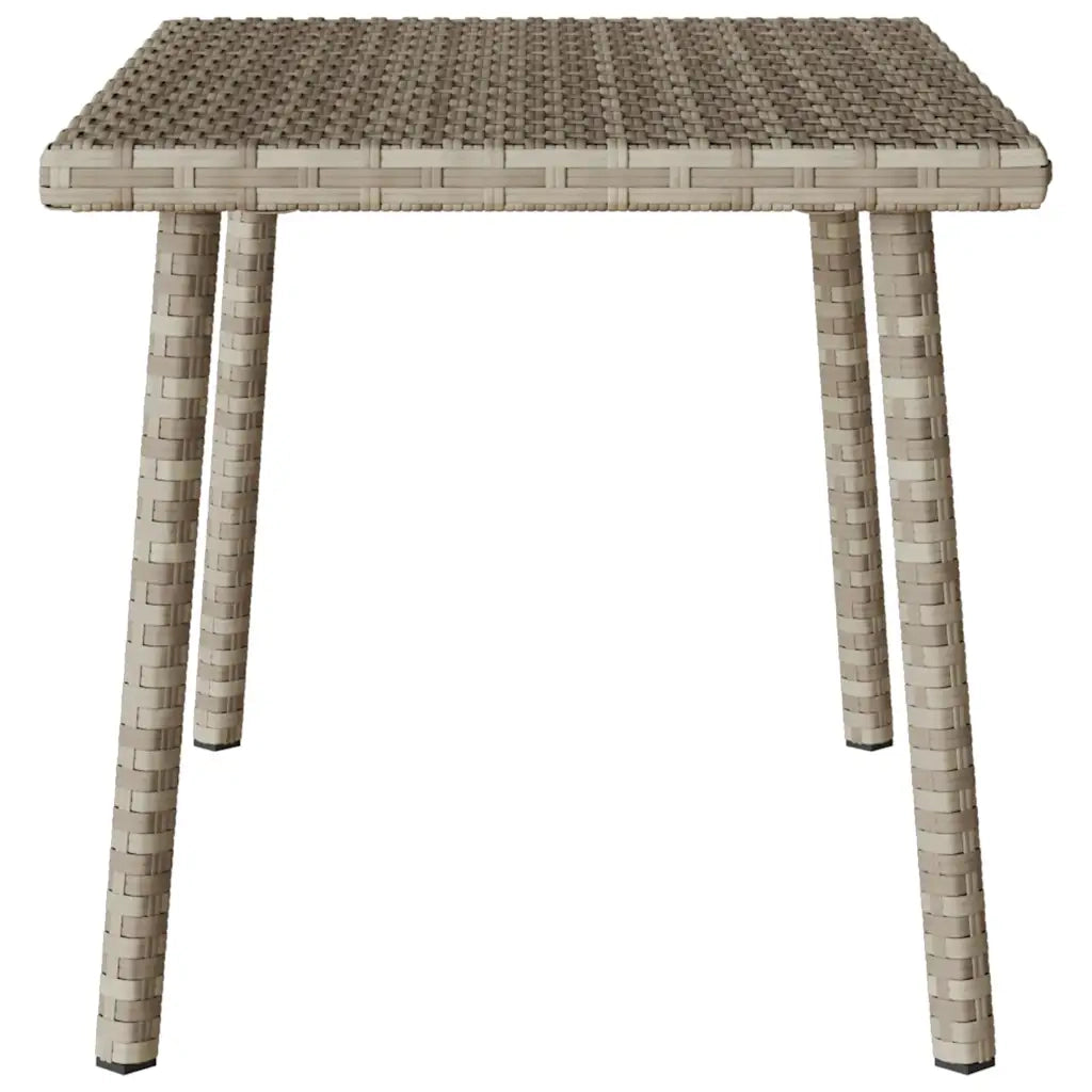 Tavolino da Giardino | Tavolino da esterno Rettangolare Grigio Chiaro 60x40x37 cm