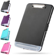 Klembord con contenitore - Klembord in plastica - Klembord pesante - Pen holder - Compartimento per 200 fogli - Resistentente all'acqua e alle abrasioni - Borsa di stoccaggio