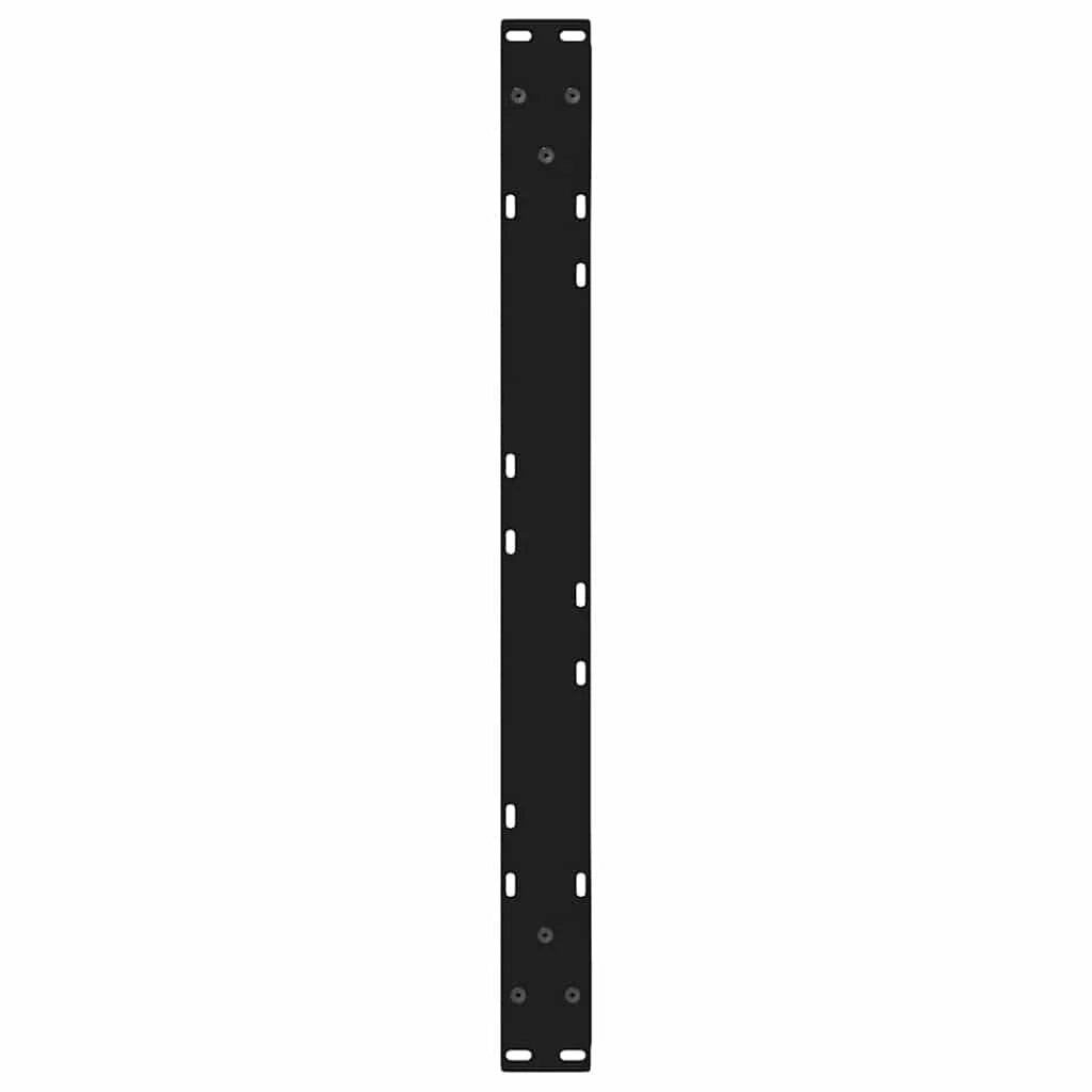 Set di 2 eleganti gambe per tavolino da caffè nere 70 x 42-43,3 cm acciaio verniciato a polvere 02_0056998