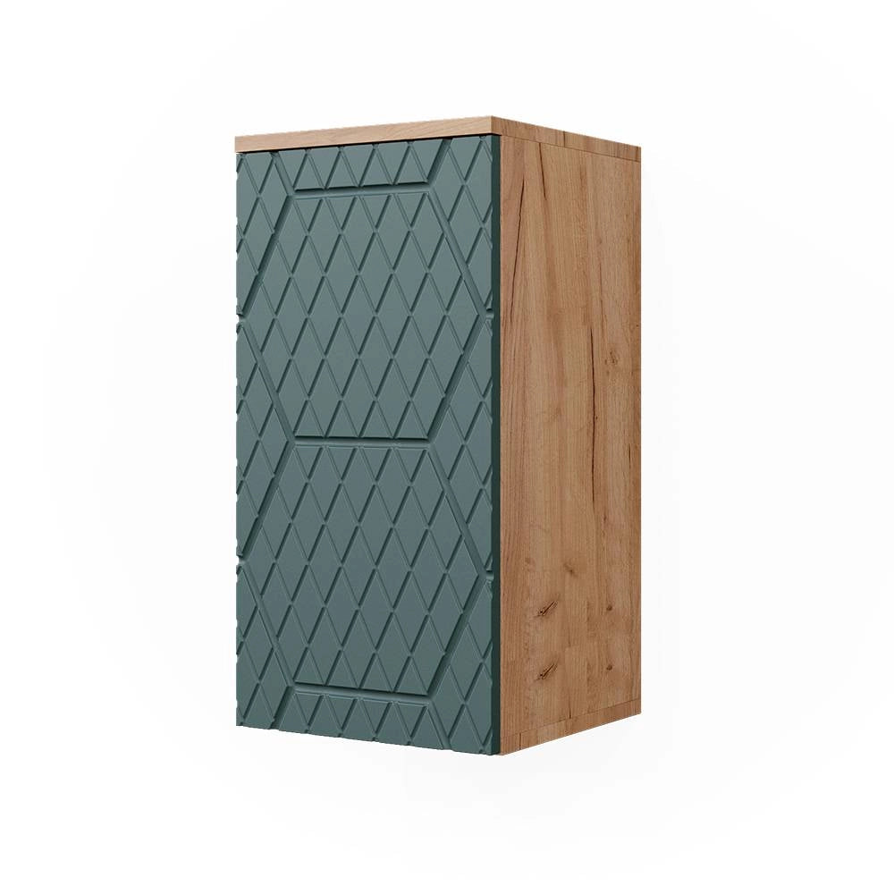 Vicco Mobile bagno Quercia verde/oro 30 x 59 cm 2 scomparti, bagno