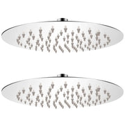 Soffione per Doccia a Pioggia 2 pz Acciaio Inossidabile Ã˜ 20 cm cod mxl 53716