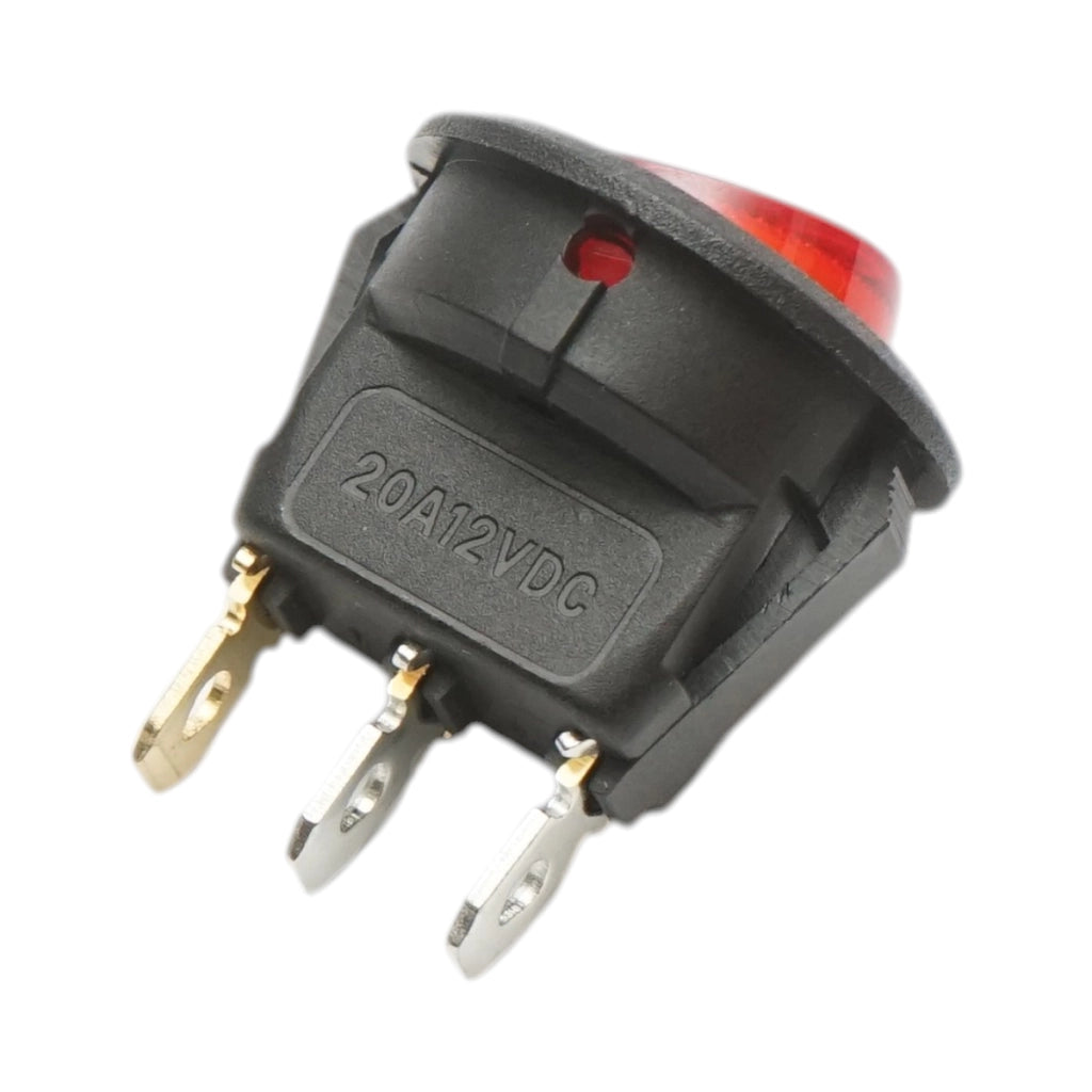 Interruttore a pulsante LED 12V DC/20A, 3 pin ON/OFF universale