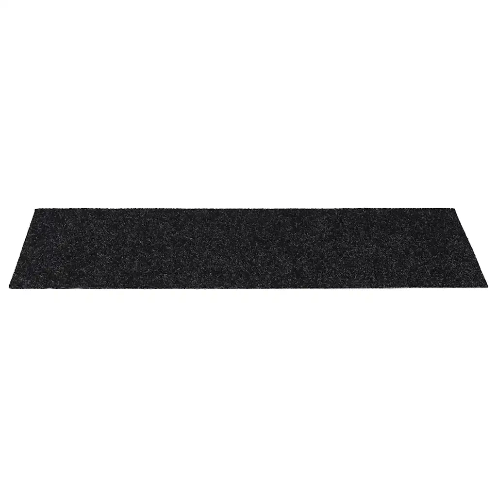Tappetini per Scale Autoadesivi 30 pz Neri 60x25cm Rettangolare