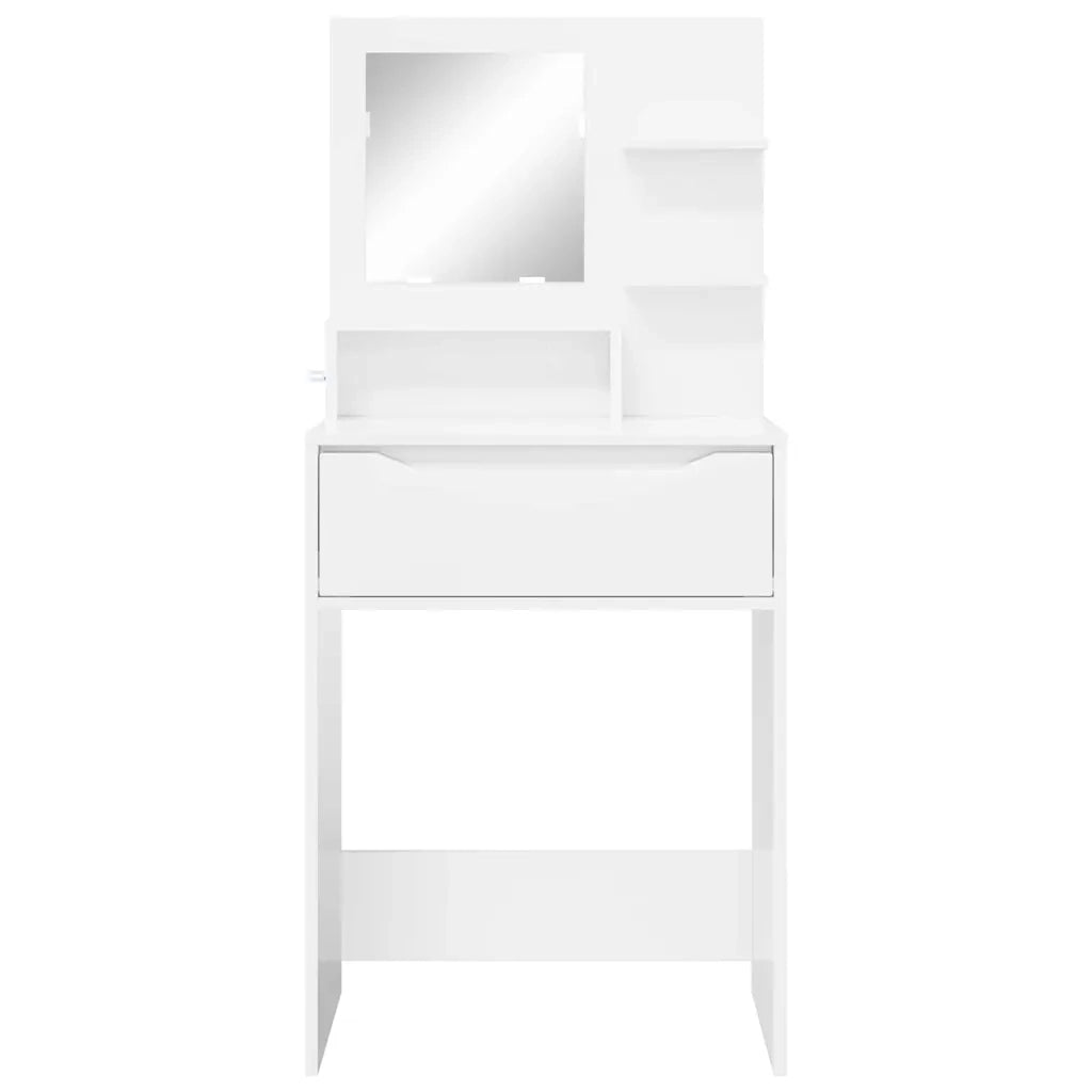 Tavoli da Trucco per Camera da Letto con cassetto Bianco Lucido
