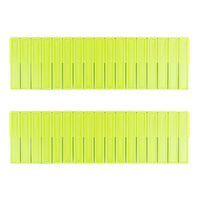 Set 2 Divisori Organizer 130x435mm Componibili per Cassetti in Plastica Verde