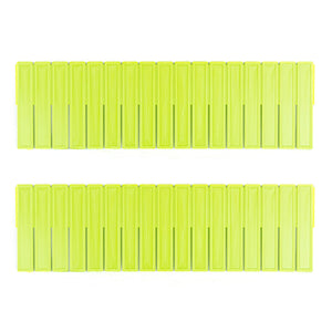 Set 2 Divisori Organizer 130x435mm Componibili per Cassetti in Plastica Verde