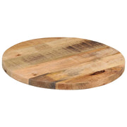 Piano per Tavolo Ø 40x1,5cm Rotondo Legno Massello Grezzo Mango 370000