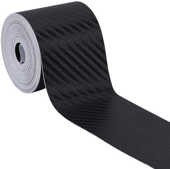 Protezione 3D a fibra di carbonio - 10 m - Protezione contro graffi e abrasione - Protezione contro urti - Protezione per accessori - 50 mm di larghezza - Striscia di protezione