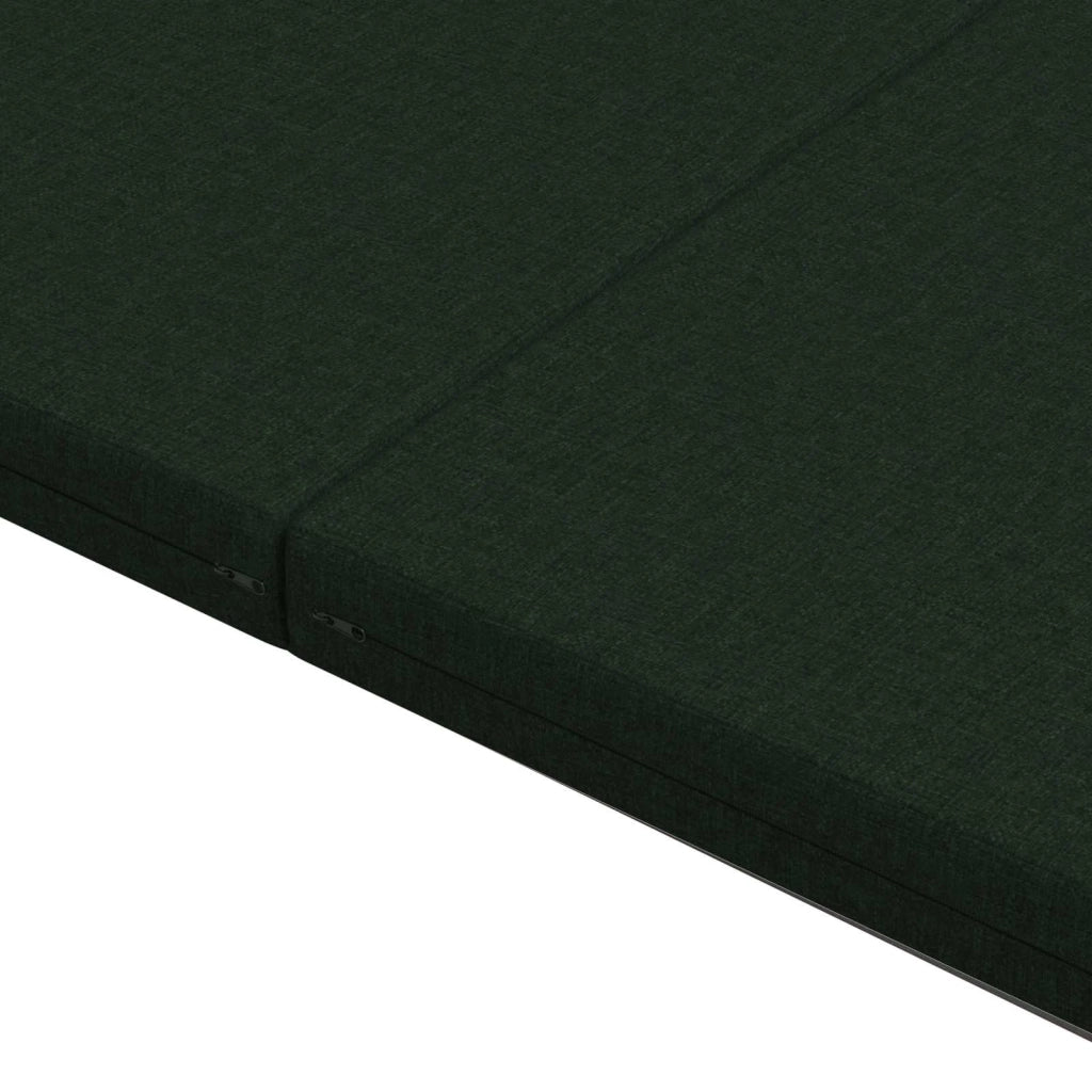 Divano Letto Pieghevole 140 x 67 x 15 cm Verde Scuro 900271