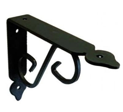 Vigor-Blinky Mensole Extra-Strong Pesanti Nero 2 Pezzi 14x11cm