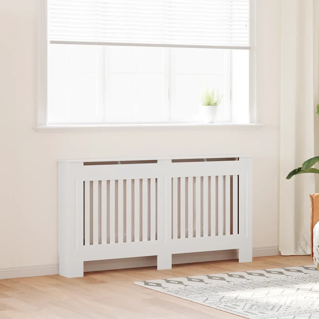 Armadietto Copritermosifone in Legno Multistrato Bianco 152 cm CFW4258690