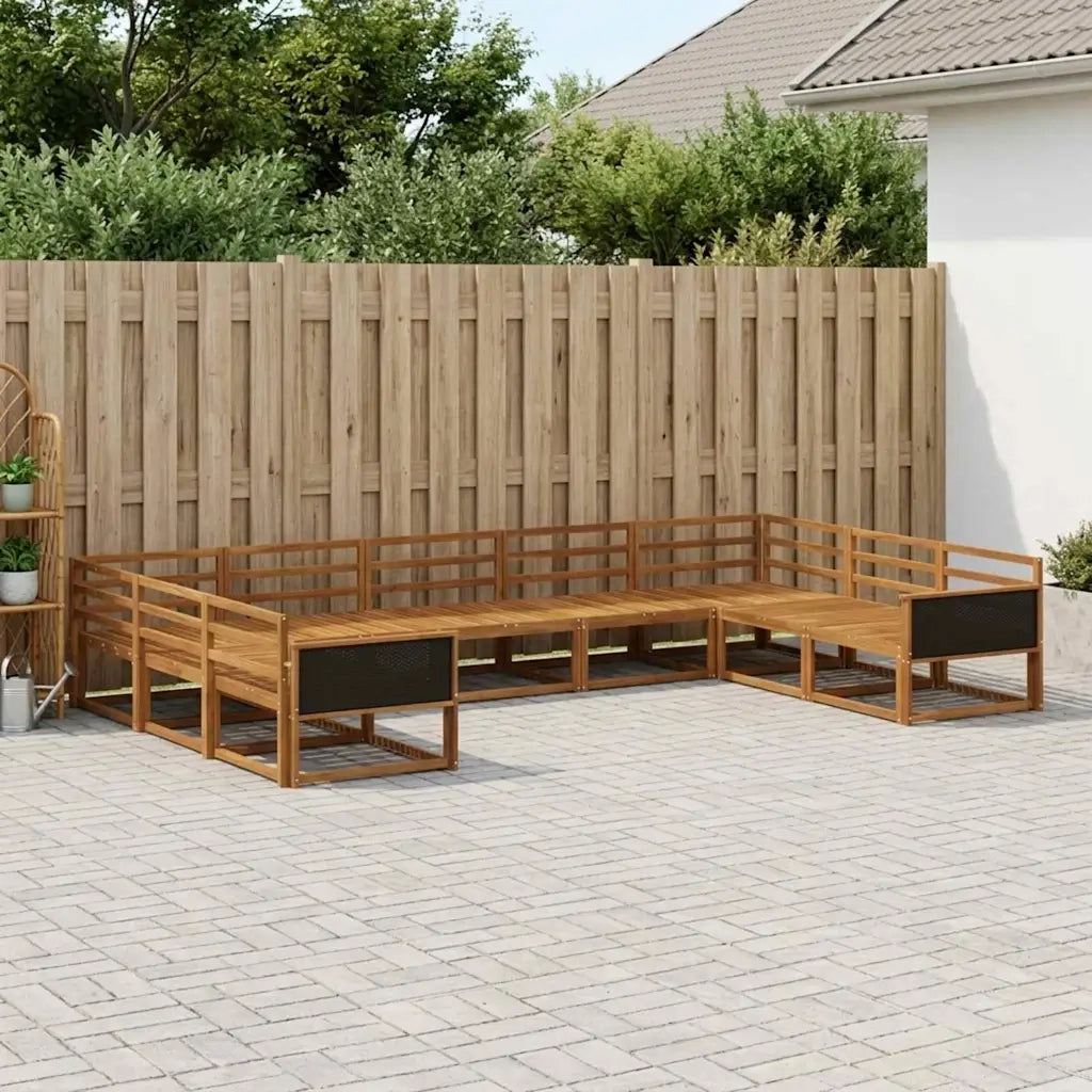 Set di divani da esterno 9 pcs Naturale 3382872