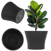 Vaso da fiori KADAX 15 cm, copertura per piante, vaso da fiori in plastica nera
