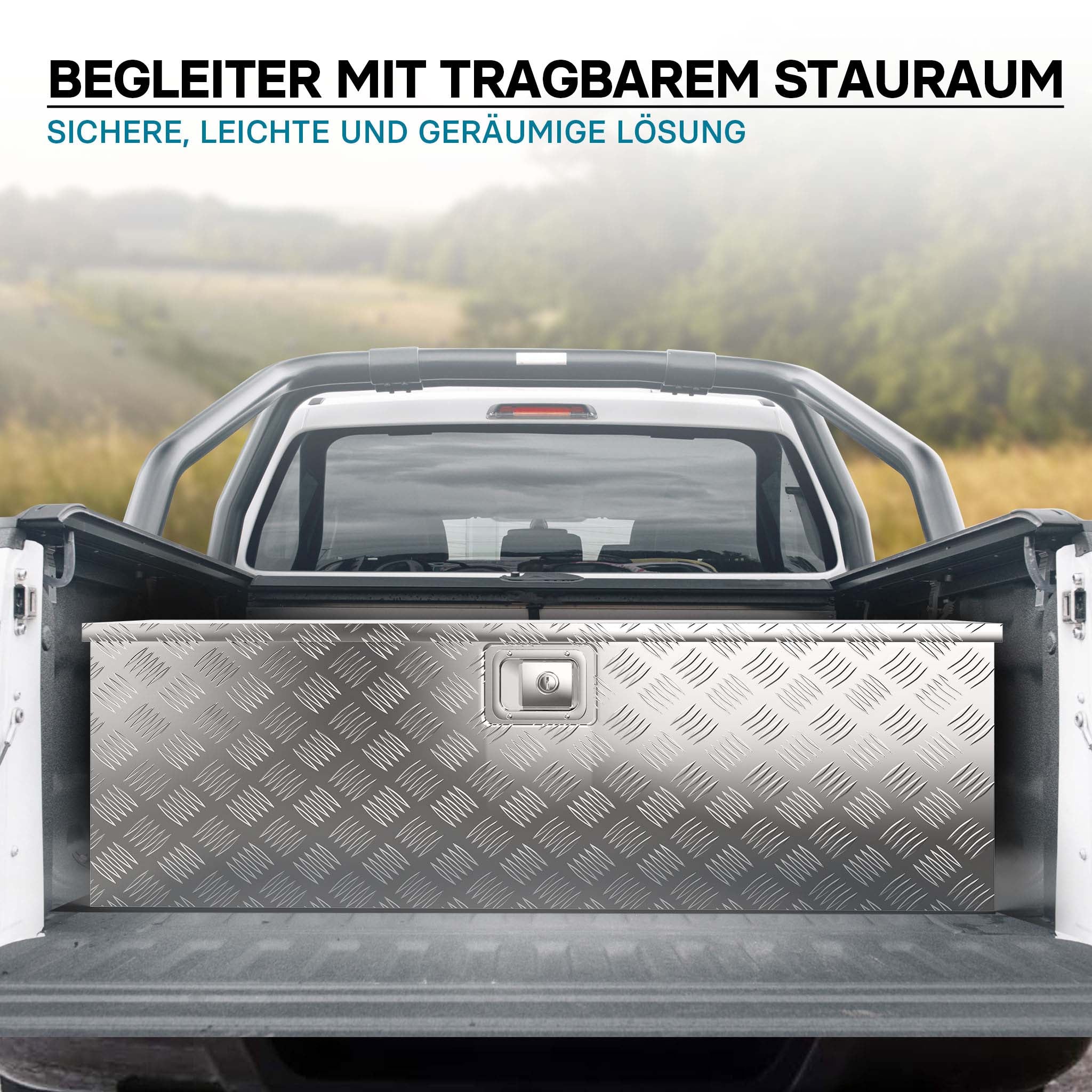 Baule porta attrezzi in alluminio mandorlato Cassa portautensili