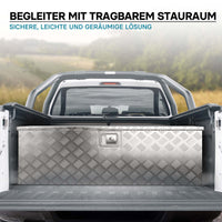 Baule porta attrezzi in alluminio mandorlato Cassa portautensili