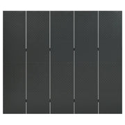 Paravento a 5 Pannelli Antracite 200x180 cm in Acciaio 335903