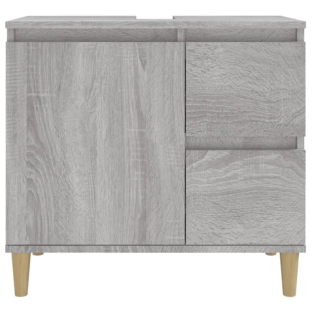 Armadietto Bagno | Armadio da bagno Grigio Sonoma 65x33x60 cm in Legno Multistrato