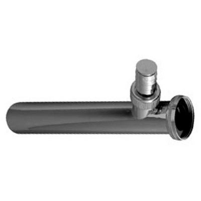 CANOTTO FLANGIATO CROMATO CON ATTACCO LAVATRICE- 1 1/4 x 32 mm- BONOM- pezzi 1