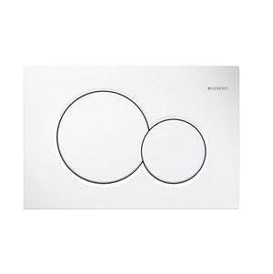 Placca di comando scarico SIGMA 01 bianca per cassetta Geberit 115.770.11.5