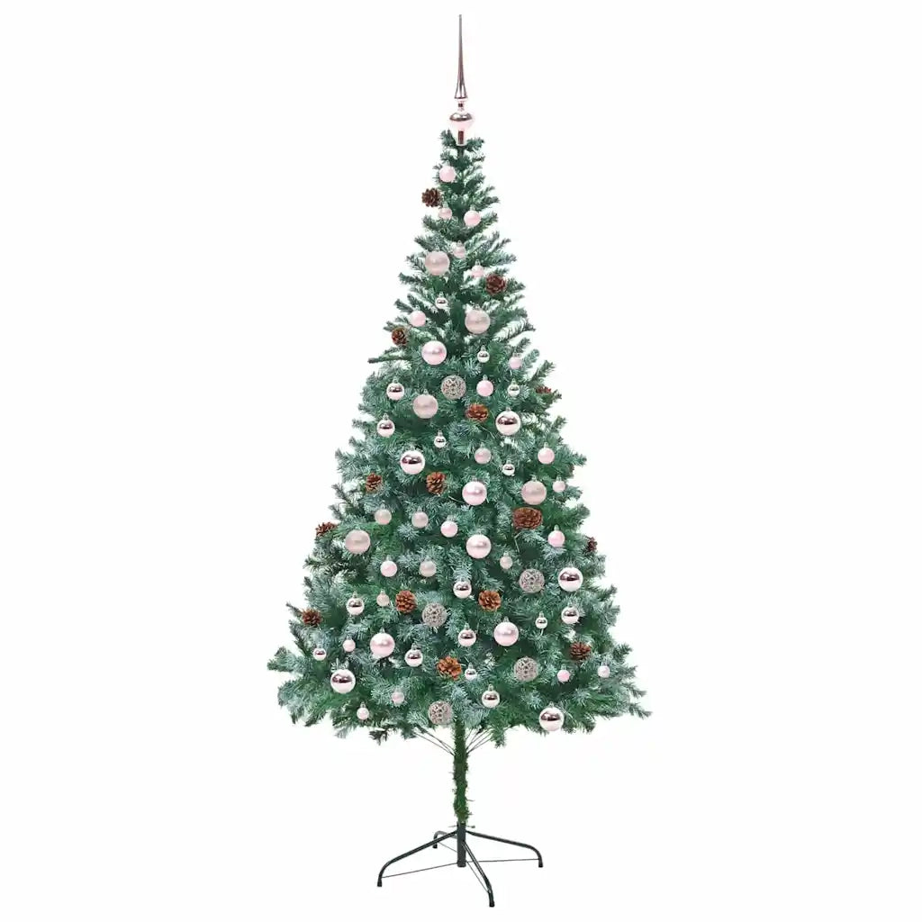 Albero di Natale | Decorazioni natalizie artificiale Verde 210 cm PVC e Acciaio