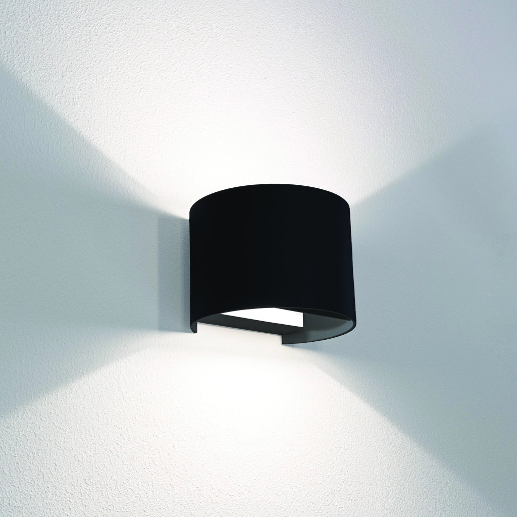 Century APPLIQUE BIDIREZIONALE TONDO A LED UP&DOWN+ 10 W-800 lm-3.000K/4.000K/6500K Col. Nero