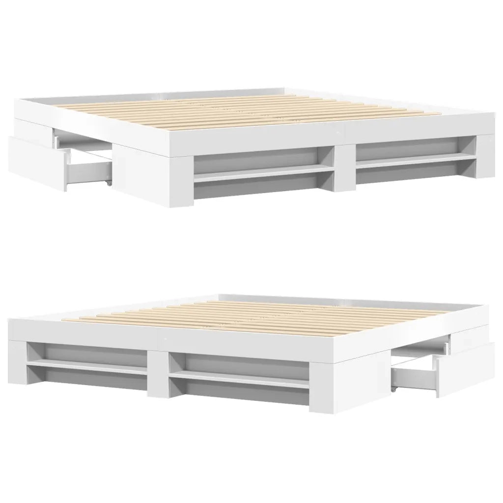 Giroletto senza Materasso Bianco 180x200 cm Legno Multistrato 3295450