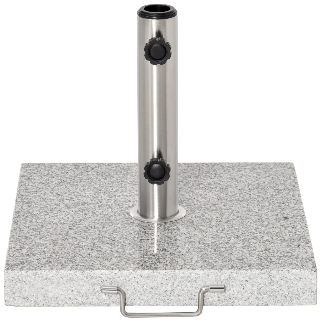Base Per Ombrellone da Giardino in Marmo ¨C zephmum ¨C Grigio 40x40x36cm Peso 25kg