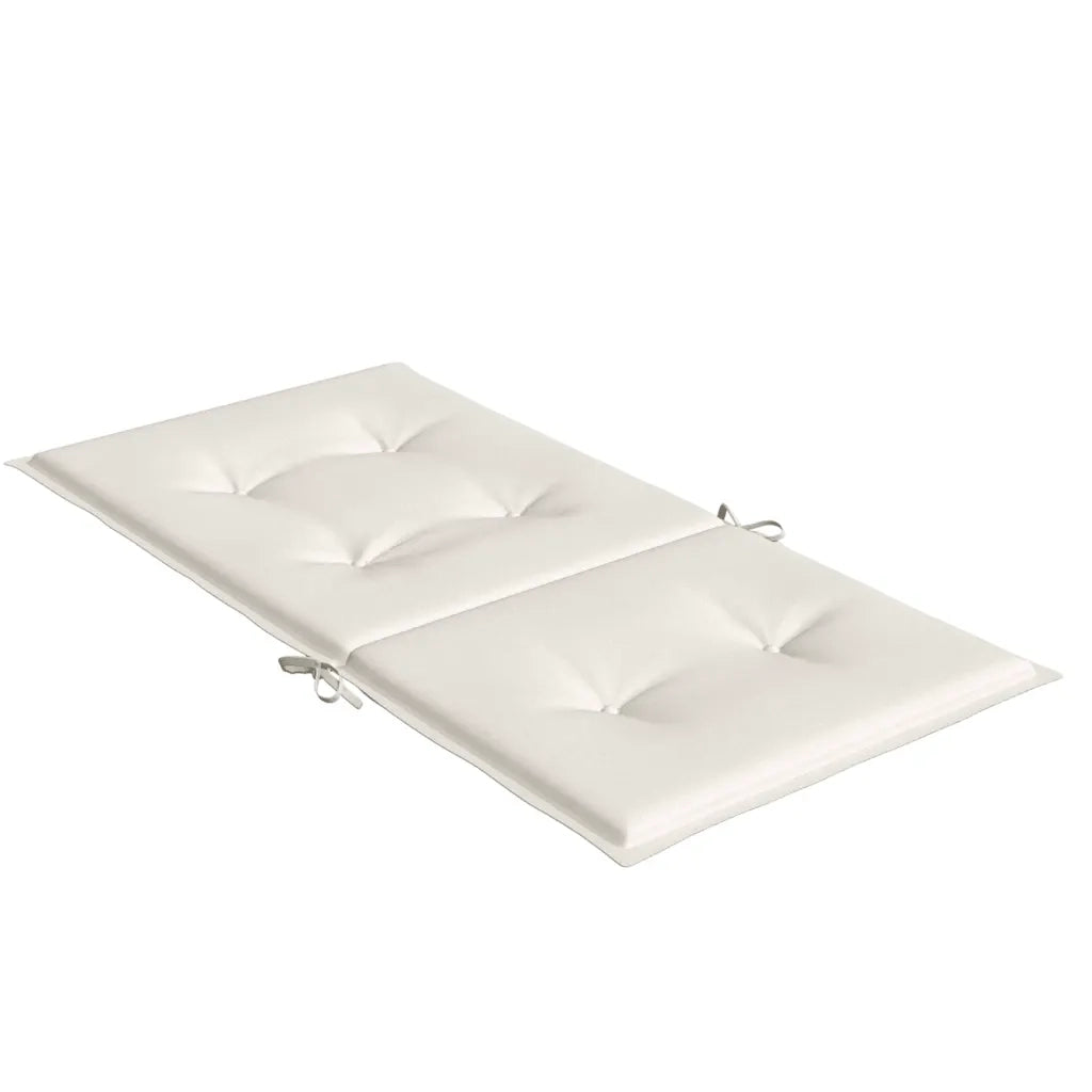 Cuscini Sedia Schiena Bassa 6 pz Crema MÃ©lange 100x50x4 Tessuto