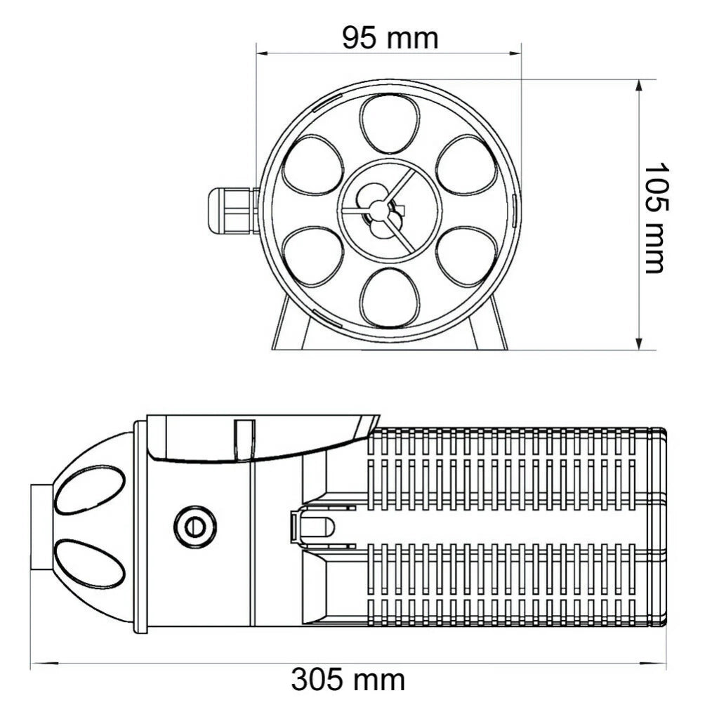 Pompa per acquario o laghetto 2000 litri all'ora UVC da 18 watt con chiarificatore da 9 watt 16_0002029