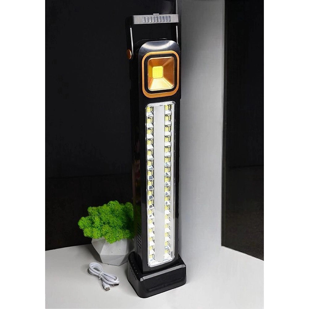 Trade Shop - Torcia Portatile Lampada Di Emergenza Ricaricabile Usb A Carica Solare 32 Led -
