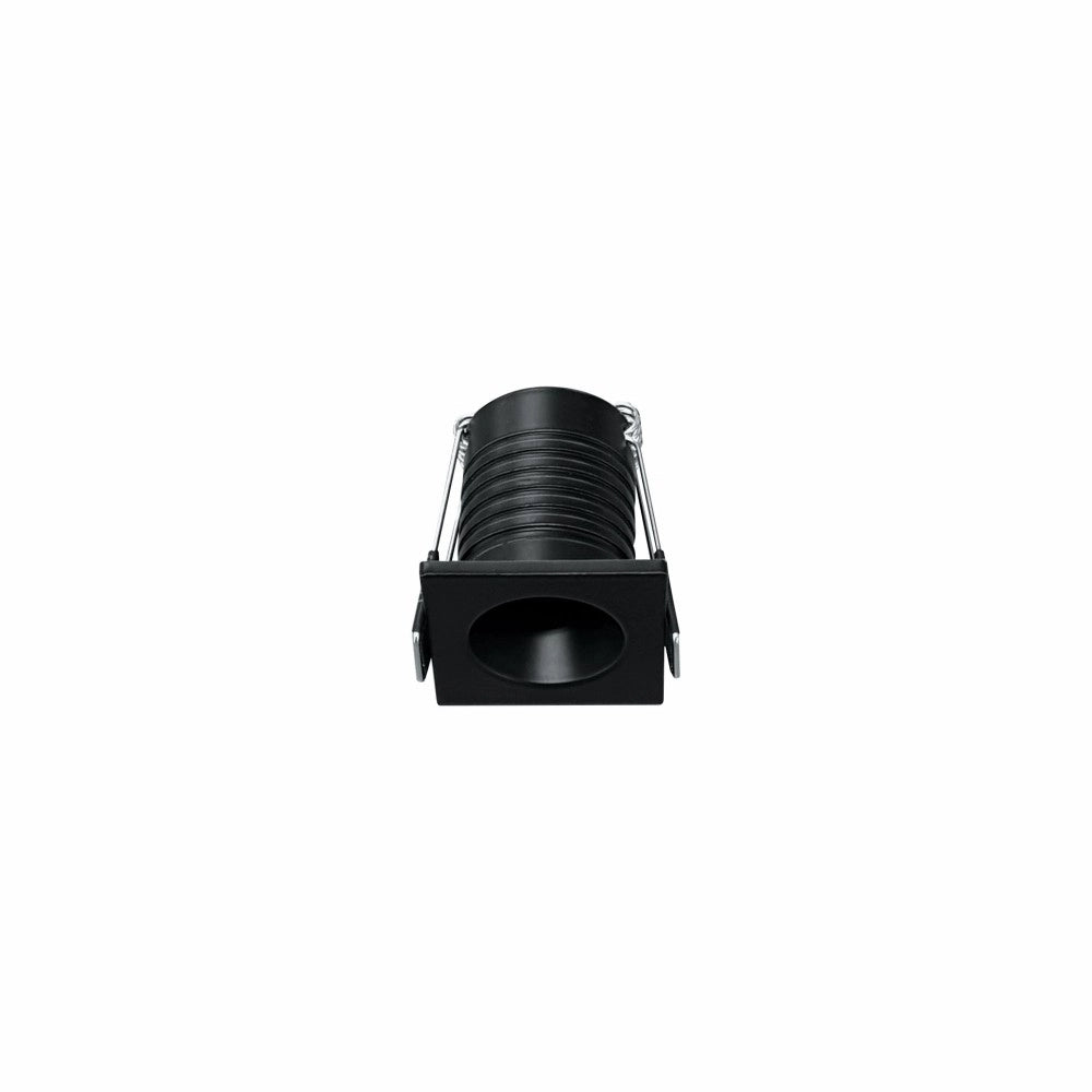 Nano Pulsar Sq Recessed - Faretto da incasso per interni 3.5W Fascio 30° Nero Opaco Punto luce piccolo 35mm 4000K - Beneito & Faure