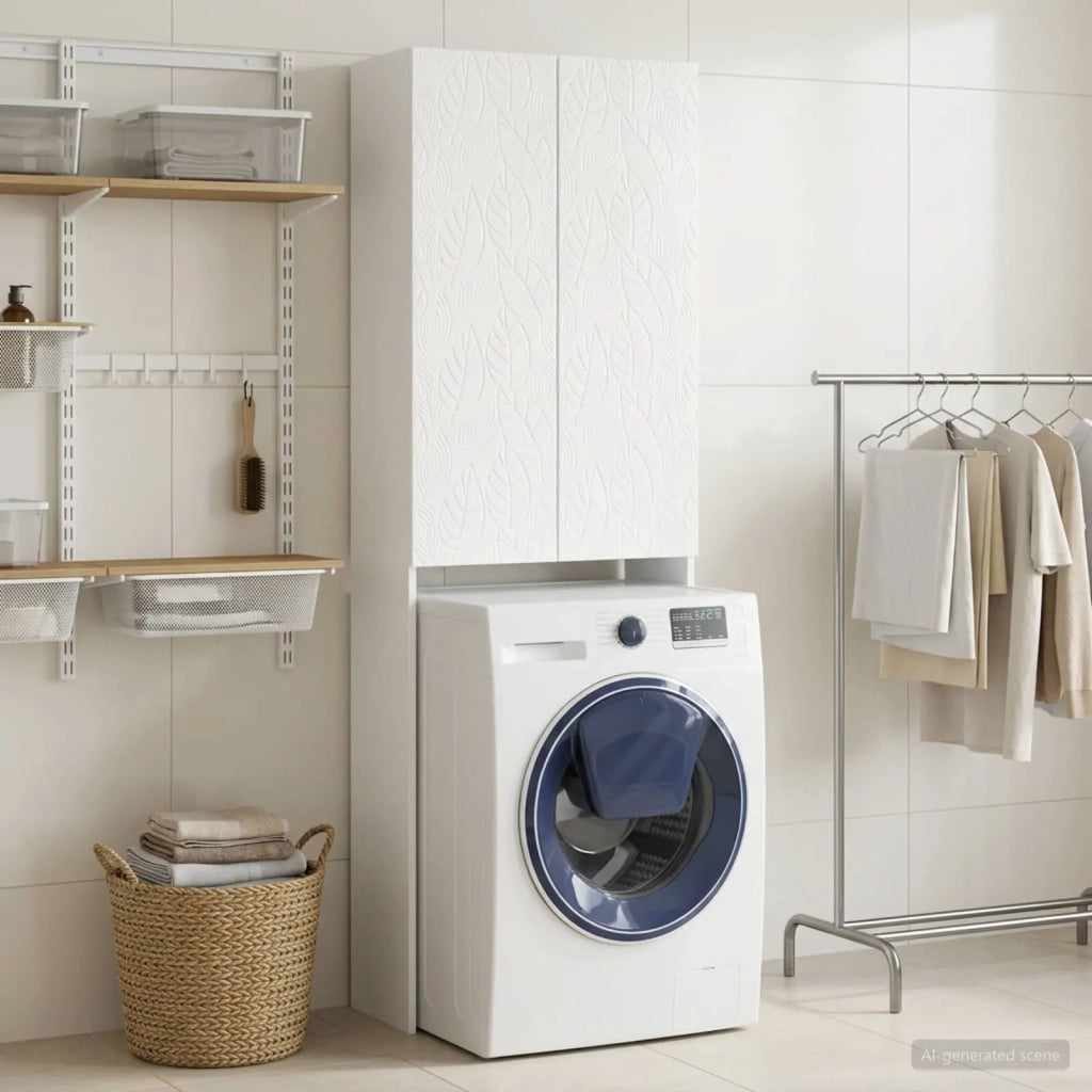 Mobile Bagno DELFT Bianco Lucido 66 x 25,5 x 190 cm 897139