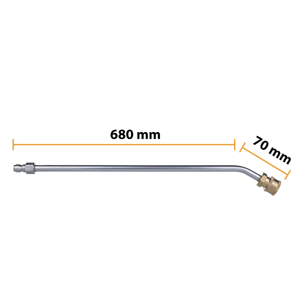 Lancia Alta Pressione 1/4" 70cm – Angolata 30° | Max 250 Bar, 60°C | Compatibile con Rosfix, Lavor – Qualità e Durata