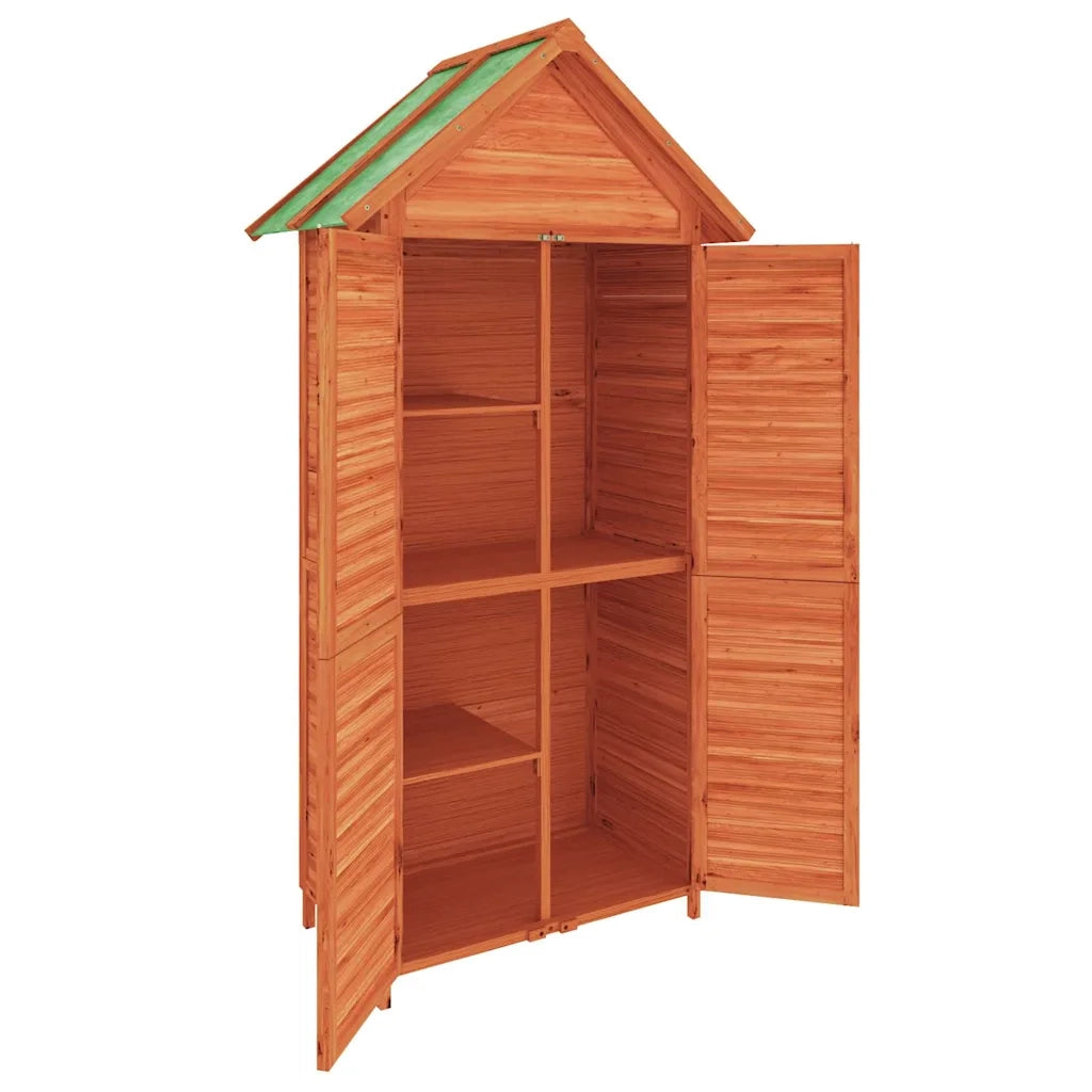 Rimessa da Giardino Marrone 89x52,5x175 cm Legno Massello Pino 172243
