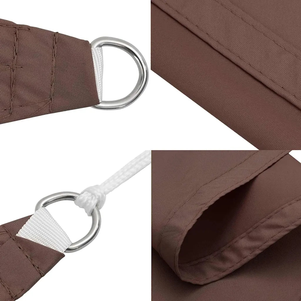 vidaXL Vela Parasole Marrone 2x2x2 m 100% Poliestere Oxford
