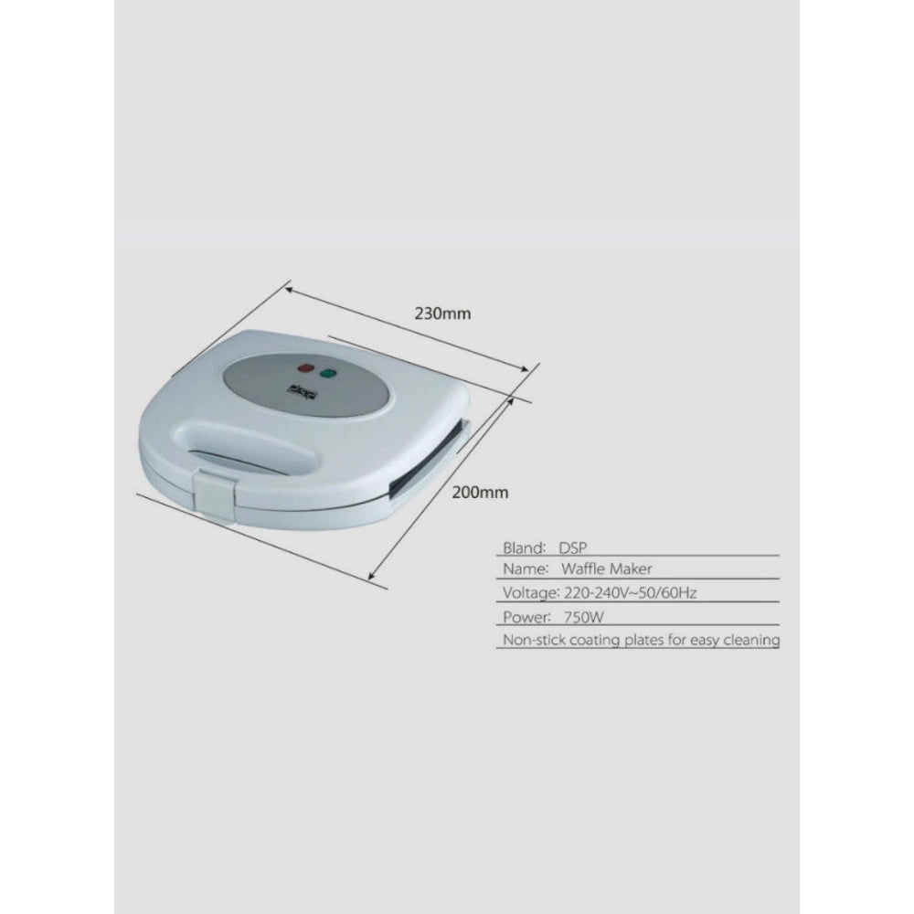 Trade Shop - Macchina Per Cialde A Cuore Piastra Waffle Acciaio Waffel Waffle Wafer 750w -