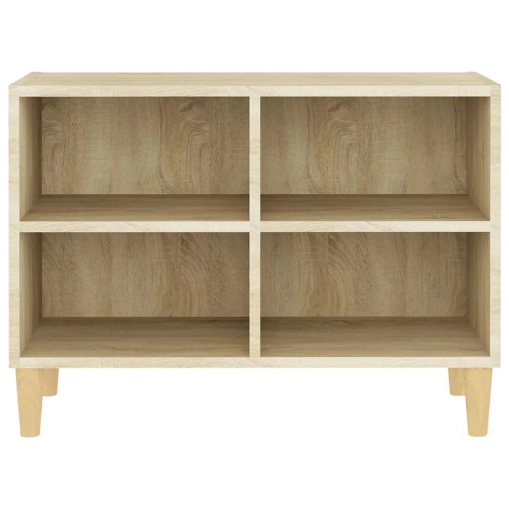 Mobile TV multimediale mensola TV credenza mobile TV per sala da pranzo soggiorno camera da letto con gambe in rovere massello Sonoma 69,5 x 30 x 50 cm marrone 02_0026854