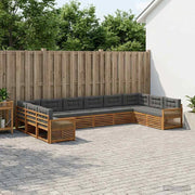 Set divani 10 pz Legno di Acacia Massello 3383900