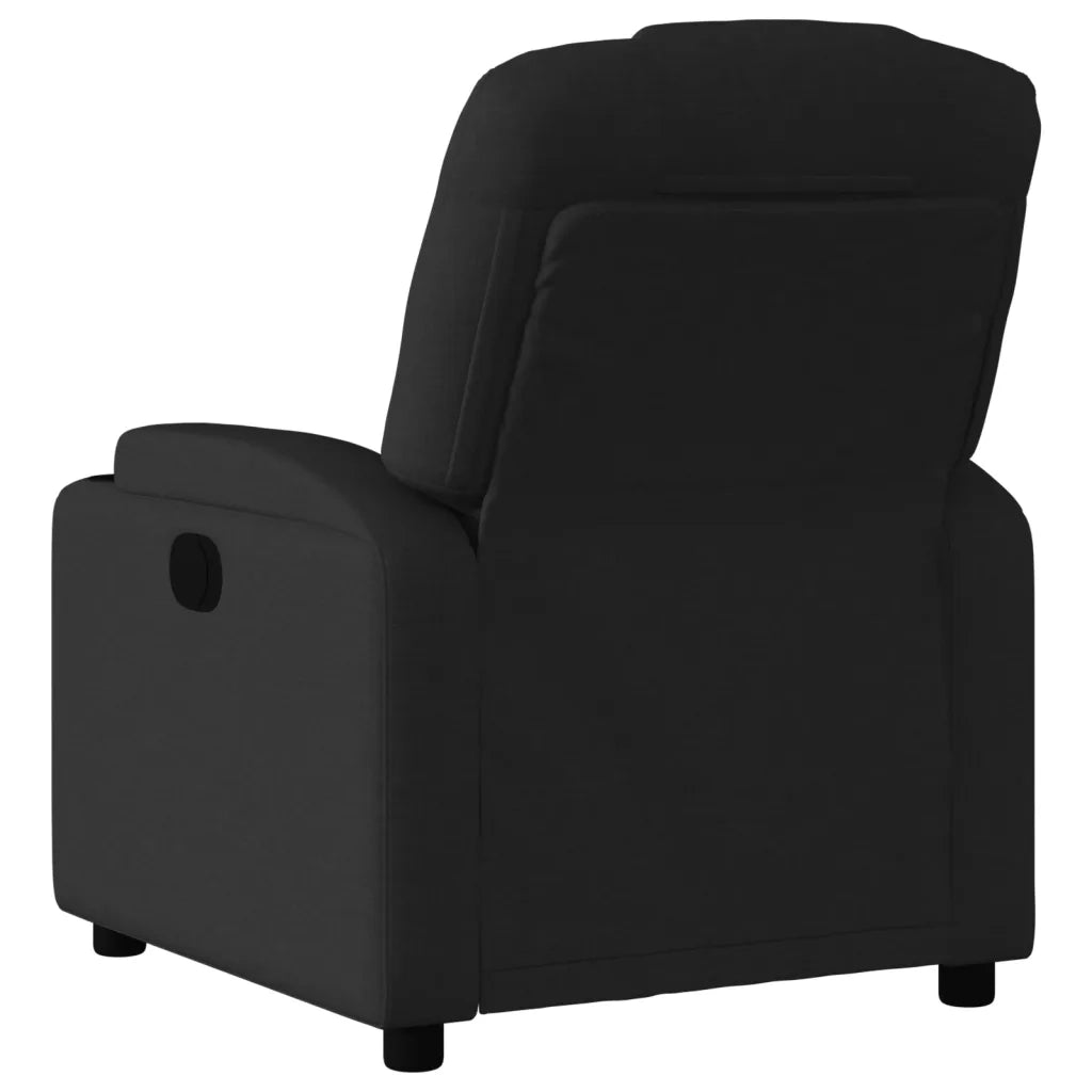 Divano Sedia-Poltrona Reclinabile in Tessuto Nero 964805