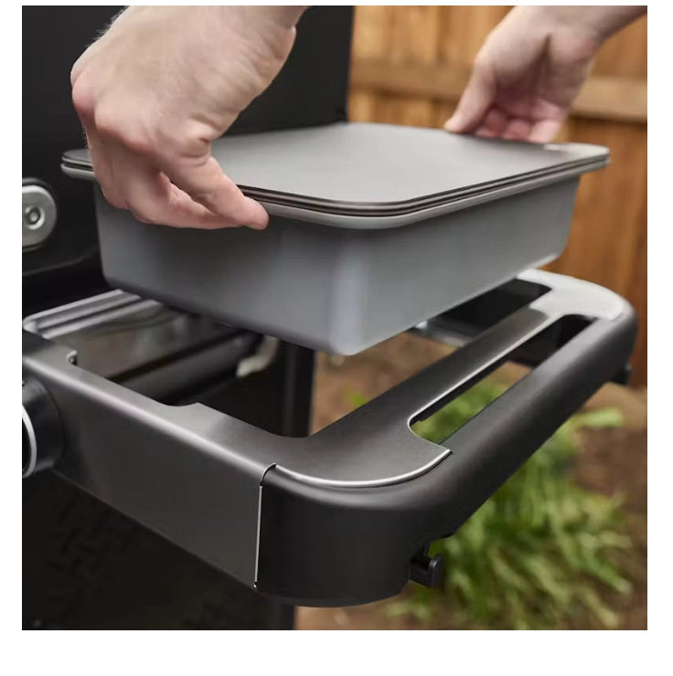 Weber 1500906 spirit ep-325 bbq barbecue a gas con 3 bruciatori sear zone e 2 ripiani laterali, dotato di termometro digitale